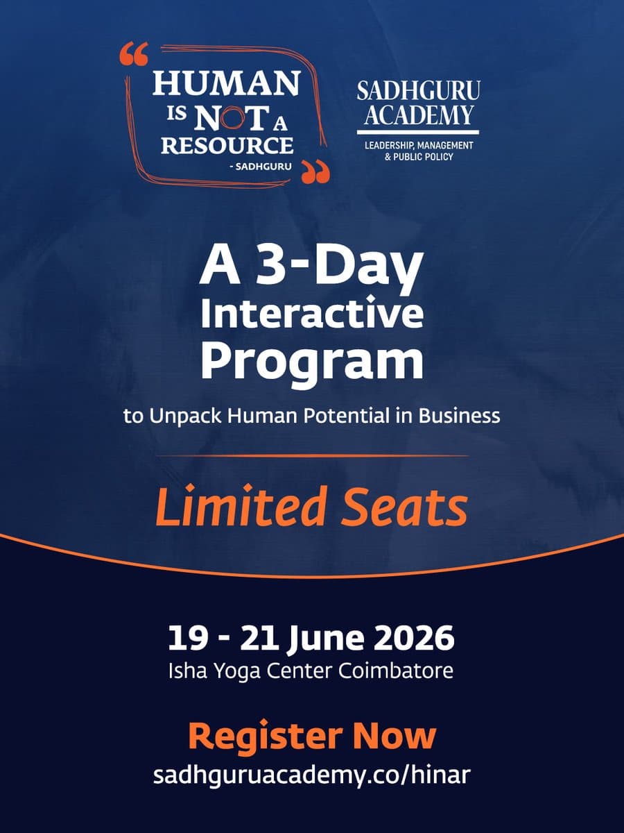 Isha Foundation to host leadership yoga program in Coimbatore