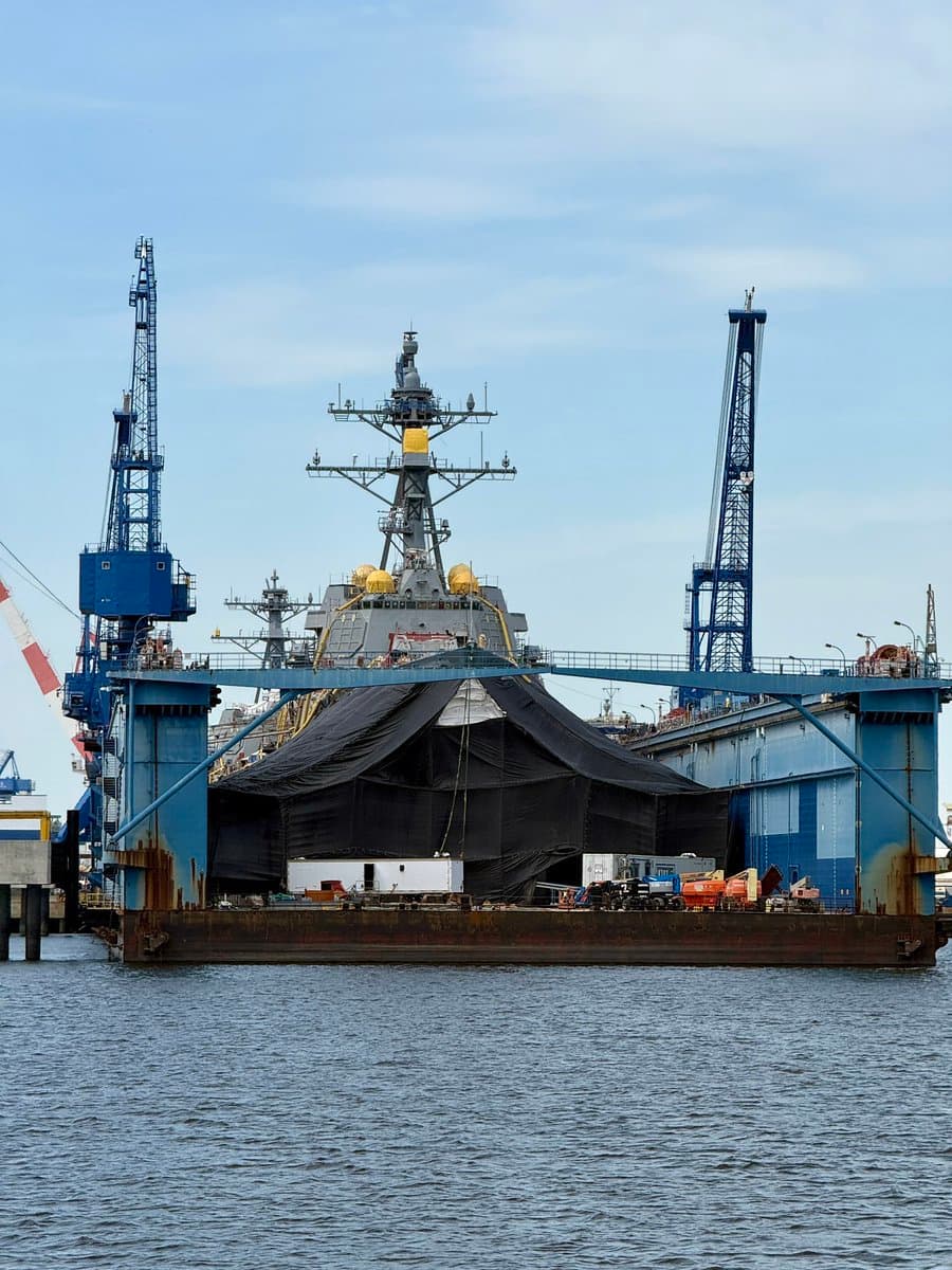 Bath Iron Works photos show destroyer fleet taking shape in Bath