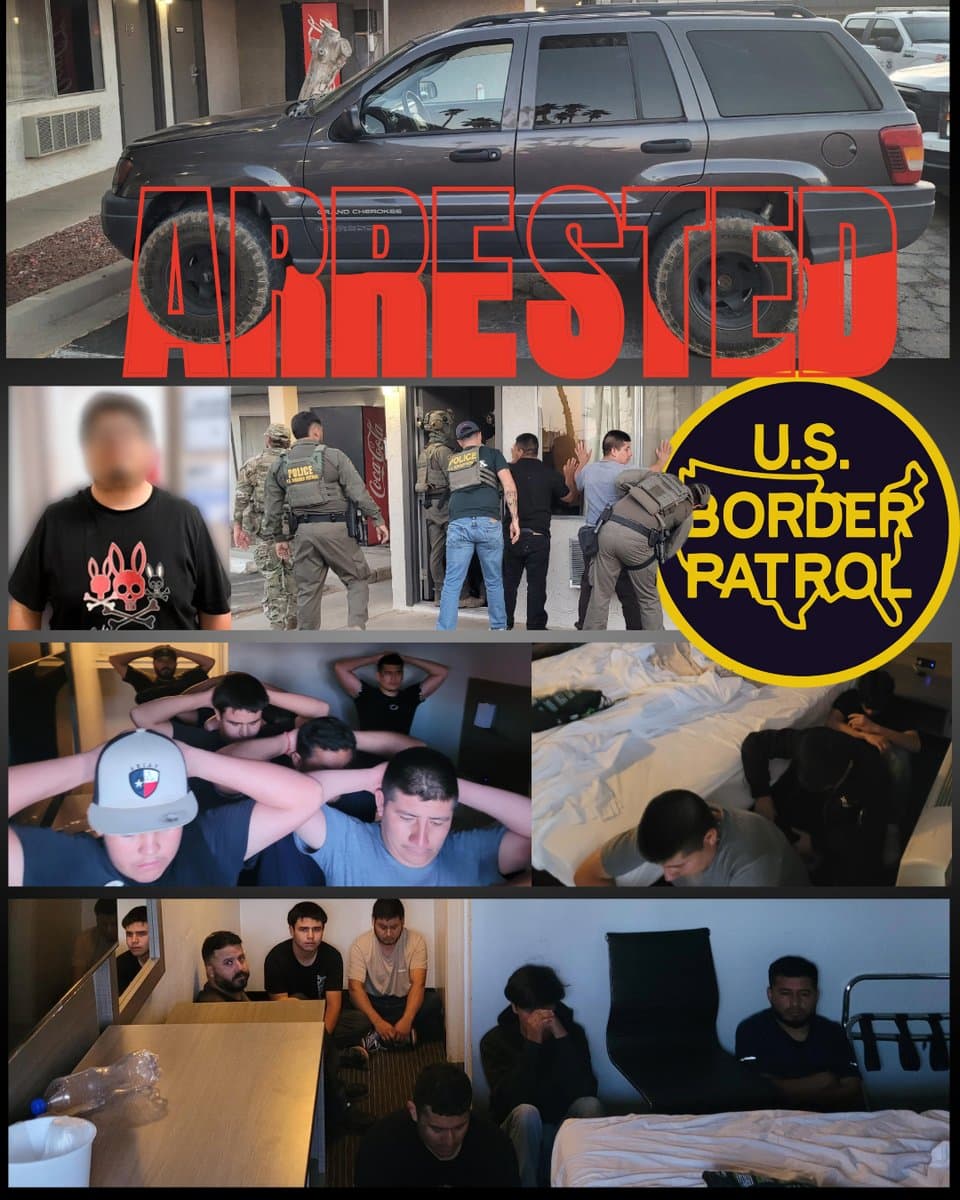 Yuma Sector agents arrest smuggling suspects near local motel