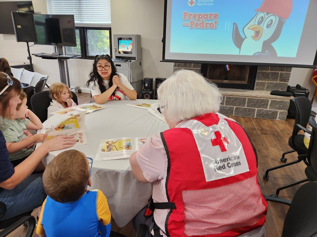 Red Cross Pedro teaches Cumberland County children fire safety skills