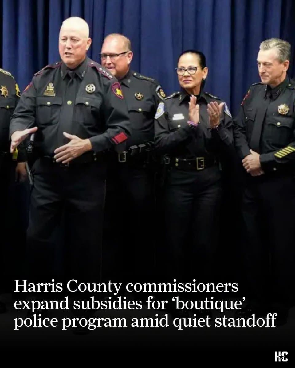Harris County approves policy that could boost contract deputy funding