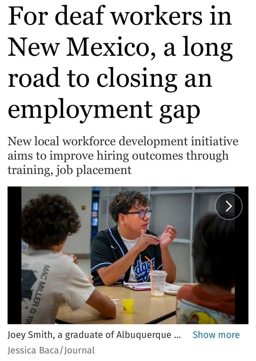 Albuquerque program expands job training for deaf residents