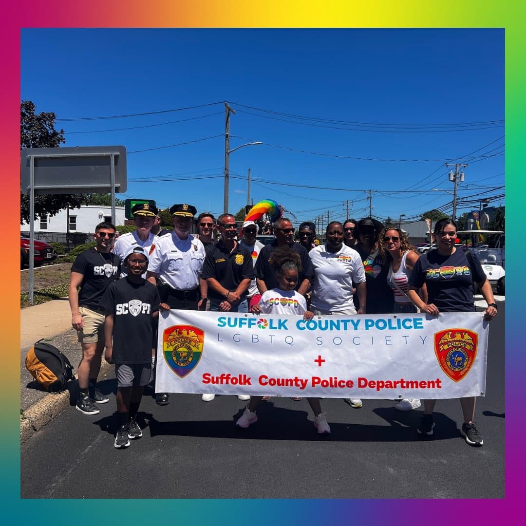 Suffolk police join Patchogue Pride parade, celebrate community ties
