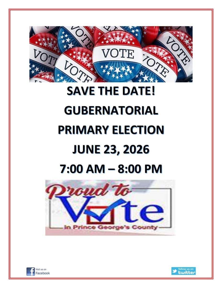 Laurel posts key dates for Prince George's County primary election