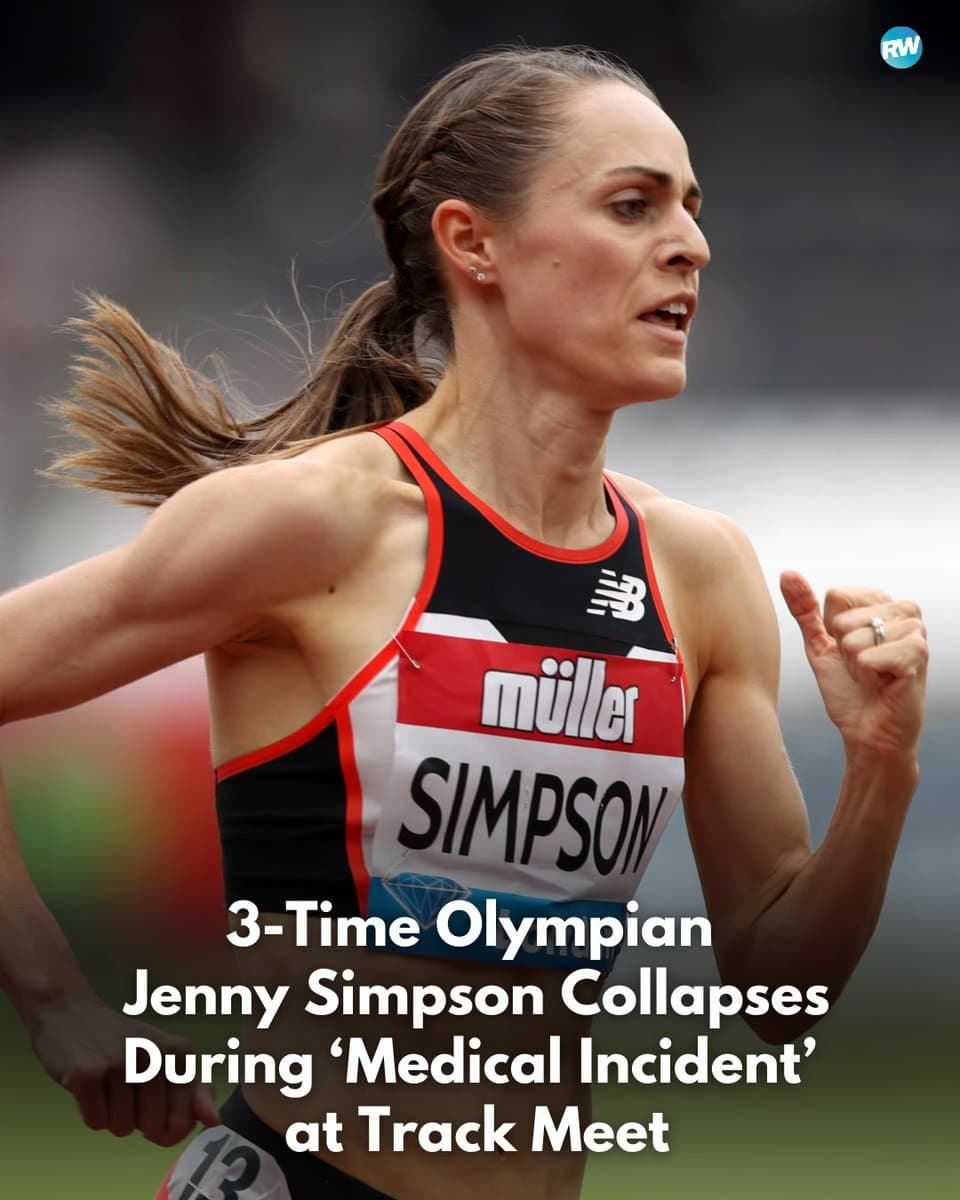 Olympian Jenny Simpson collapses at Raleigh mile race, remains hospitalized