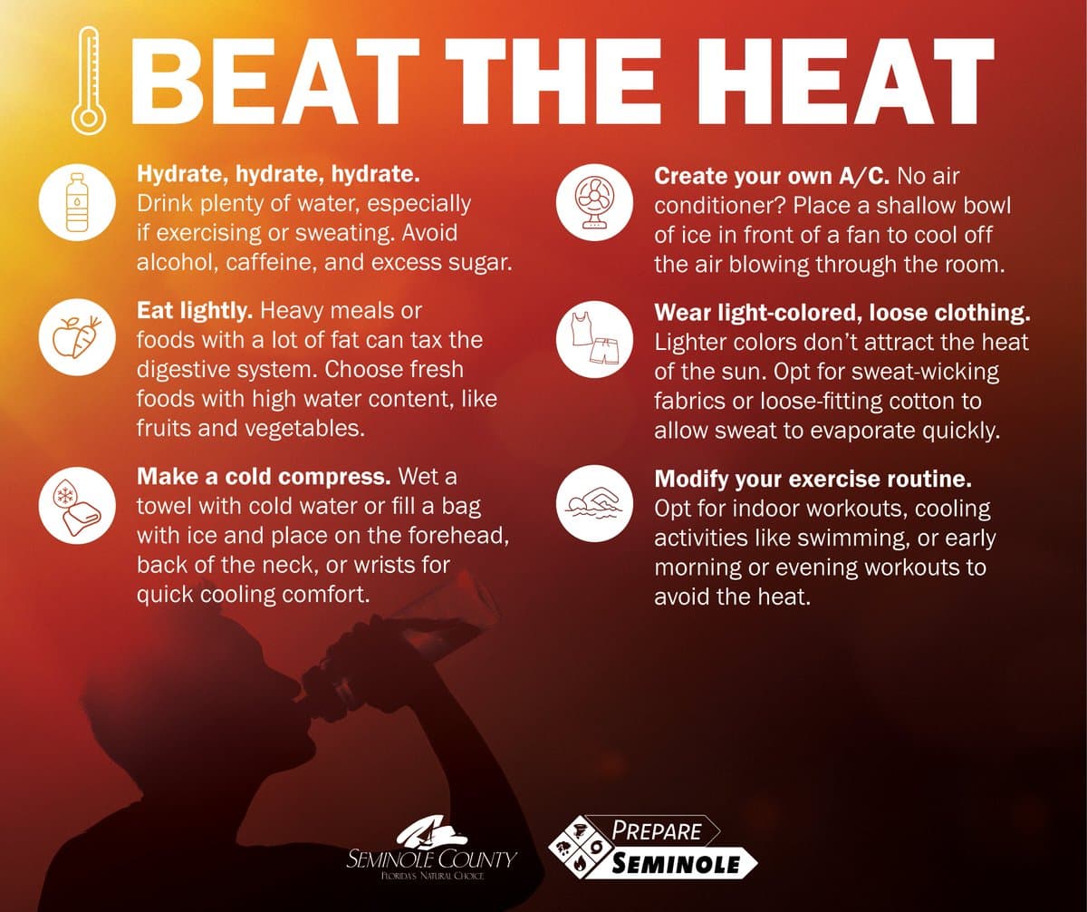 Seminole County opens cooling centers as heat index reaches 108 degrees