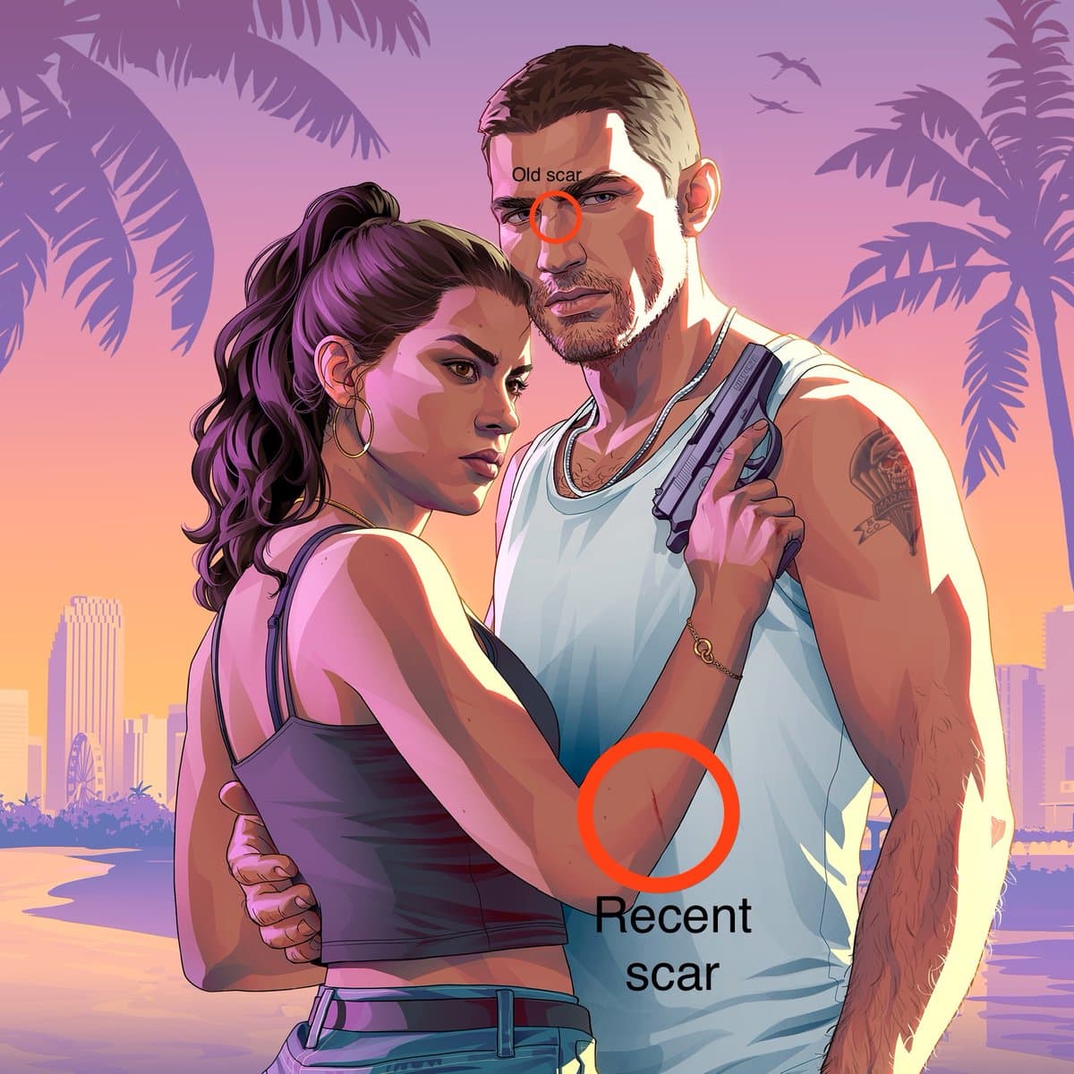 GTA 6 cover art hints at injury system and deeper gameplay