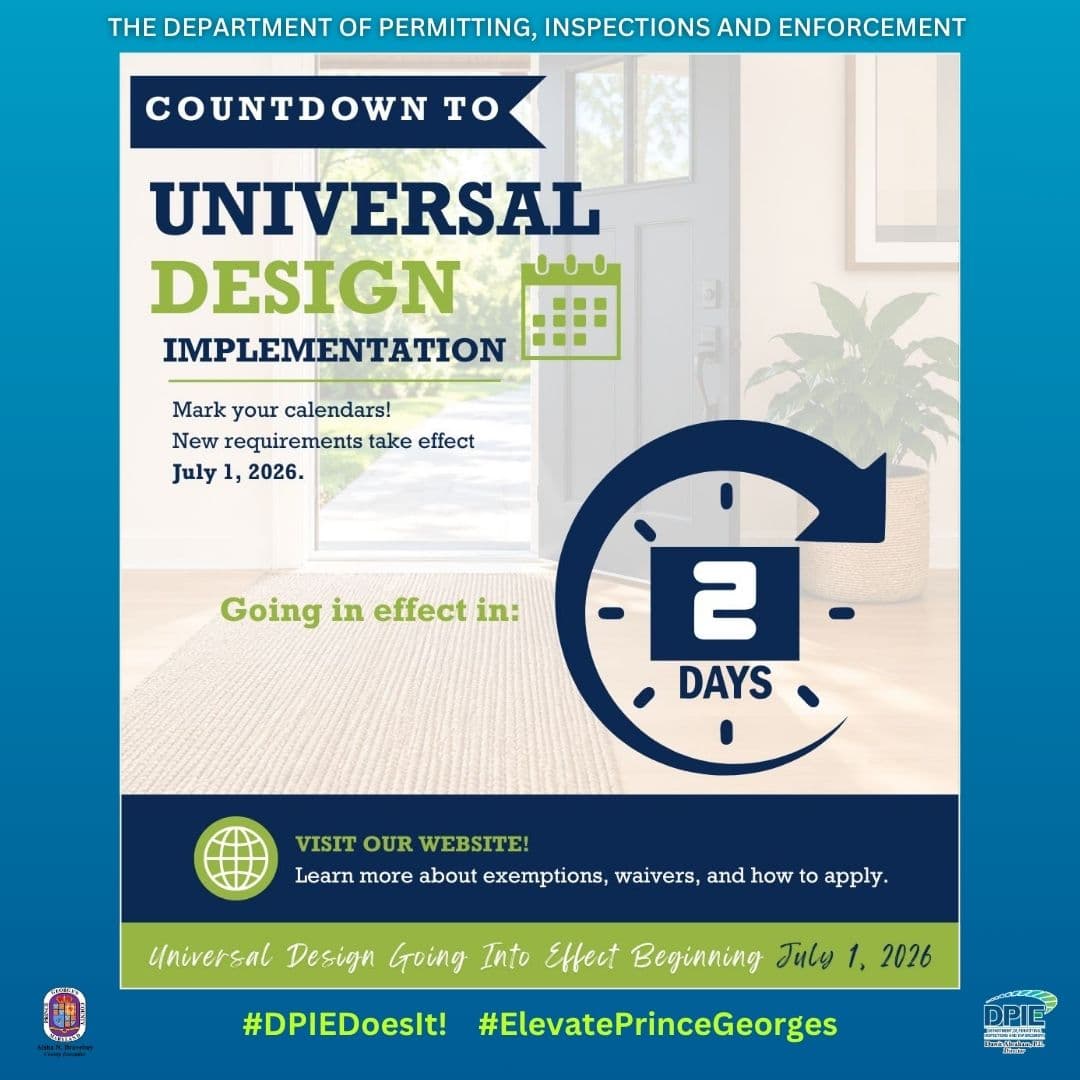 Prince George's County delays universal design housing rules to July 1, 2026