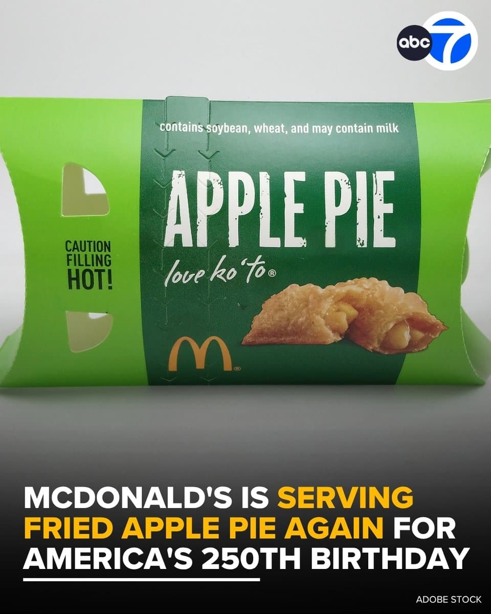 McDonald's brings back fried apple pies after 30-year absence