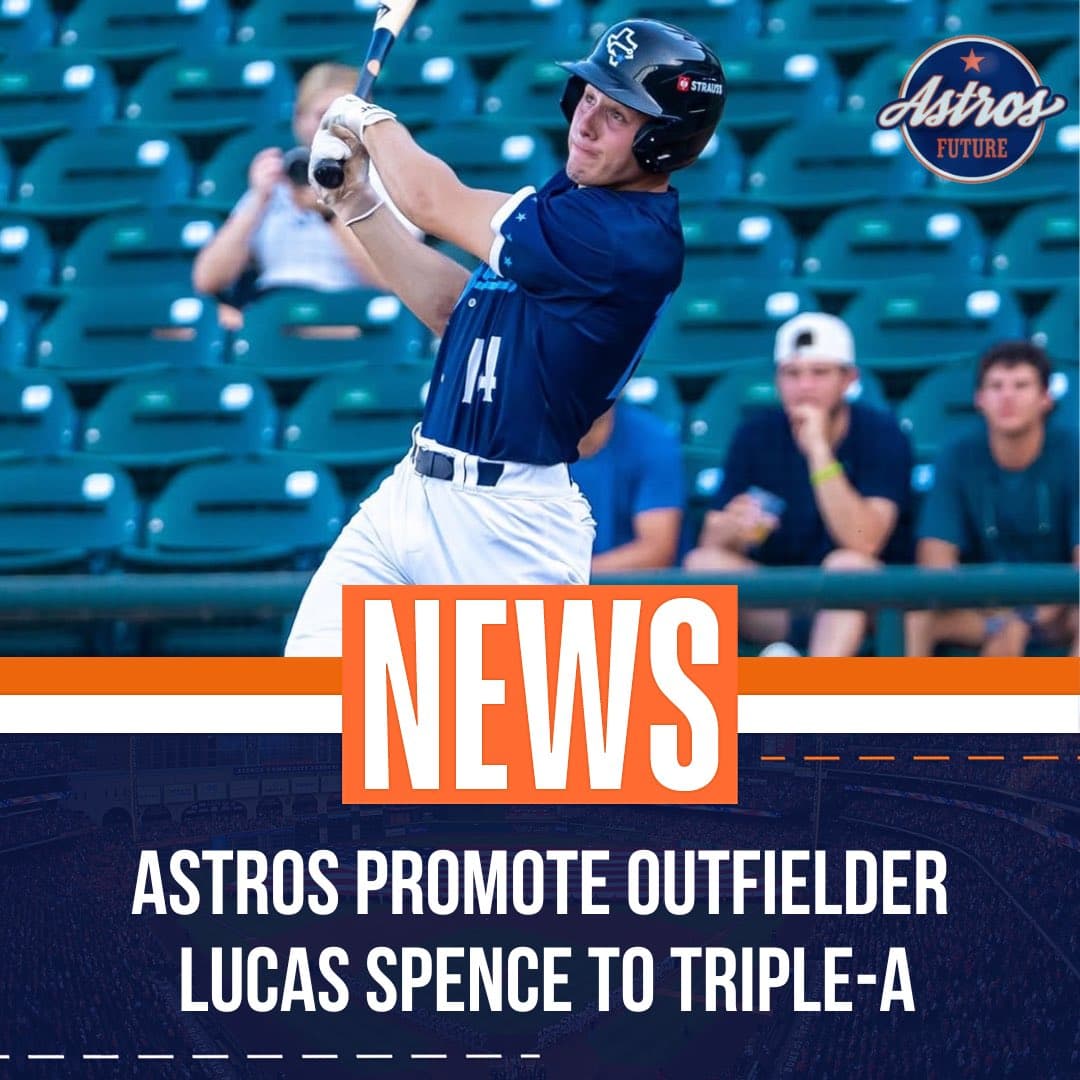 Lucas Spence becomes first 2024 Astros signee to reach Triple-A