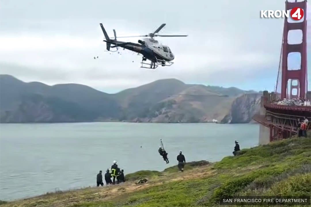 Tourists rescued by helicopter, cited after going off trail at Lands End