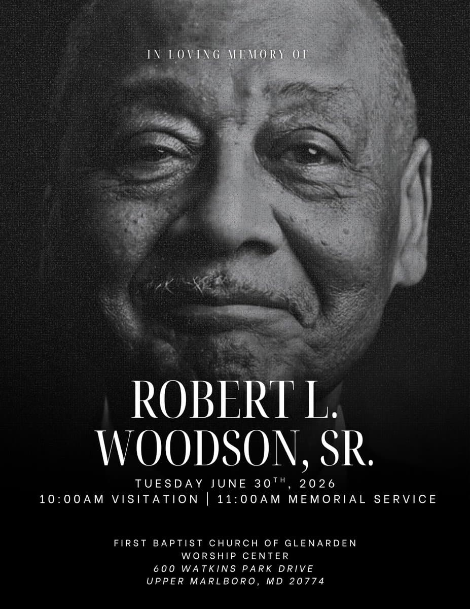 Memorial service in Upper Marlboro honors civil rights leader Bob Woodson