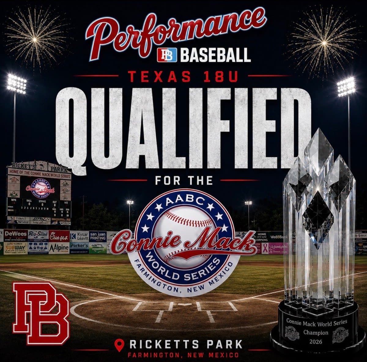 Performance Baseball Texas 18U earns spot in Connie Mack World Series