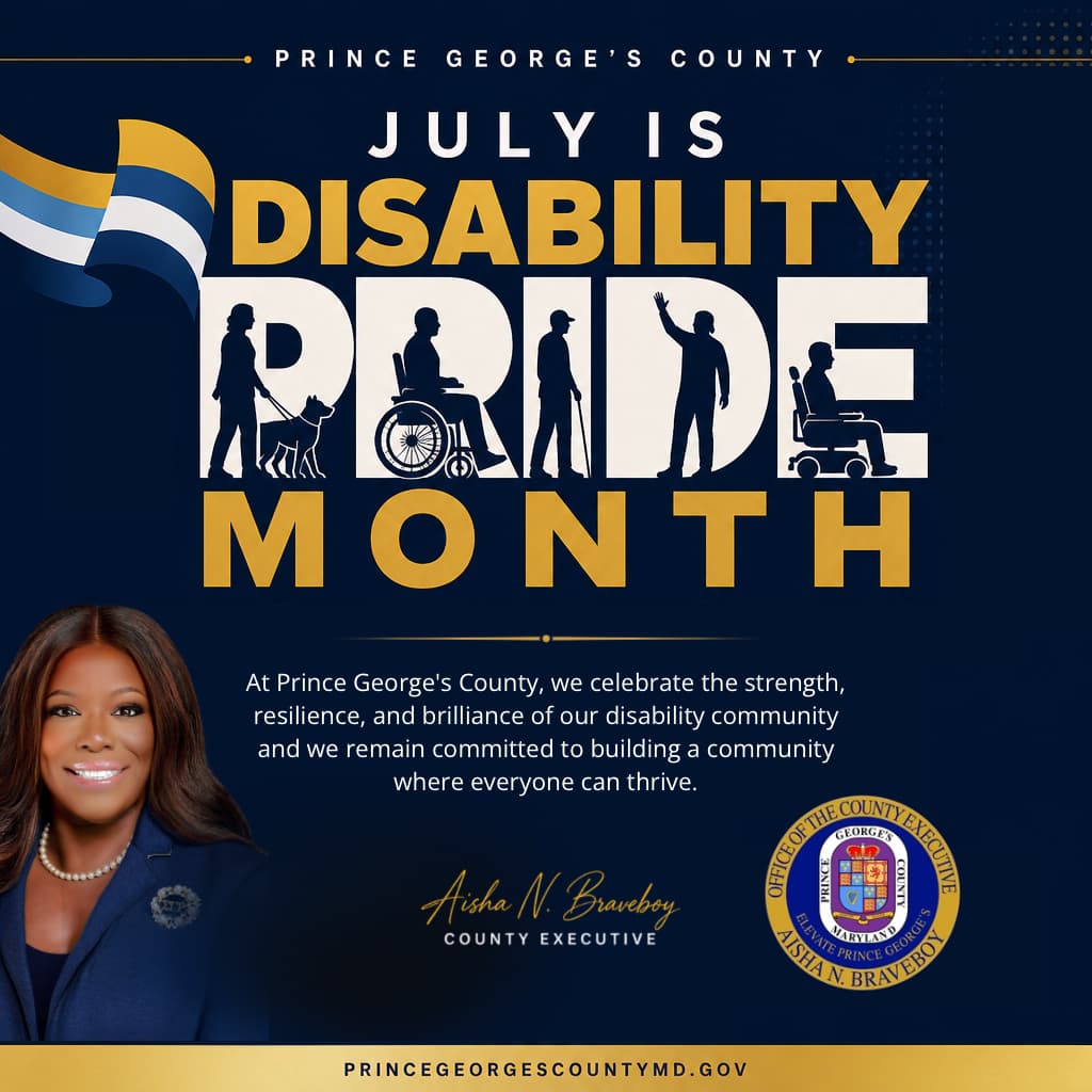 Prince George's County recognizes July as Disability Pride Month