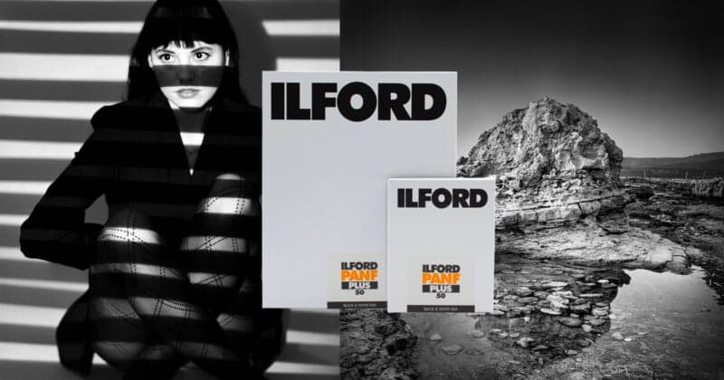 Ilford brings Pan F Plus black-and-white film to 4x5 and 8x10 sheets