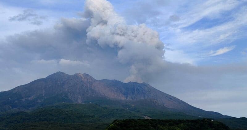 Photographers Document Twin Asian Volcanic Eruptions as Ash Clouds Rise
