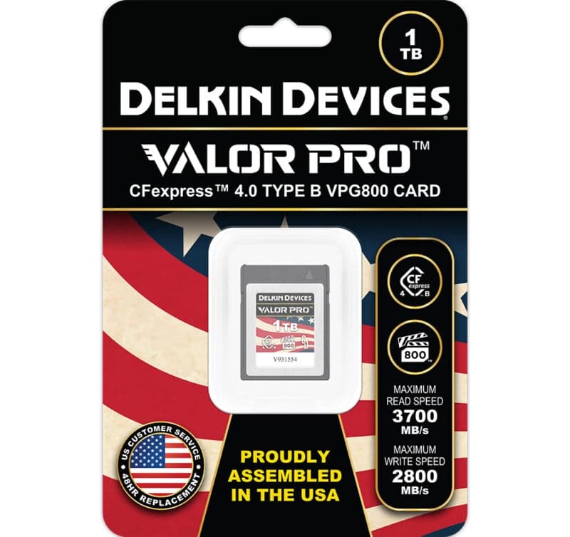 Delkin launches Valor Pro CFexpress Type B card with VPG800 speed