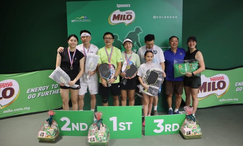 Team BOOMZ wins MILO Father's Day pickleball tournament in Malaysia