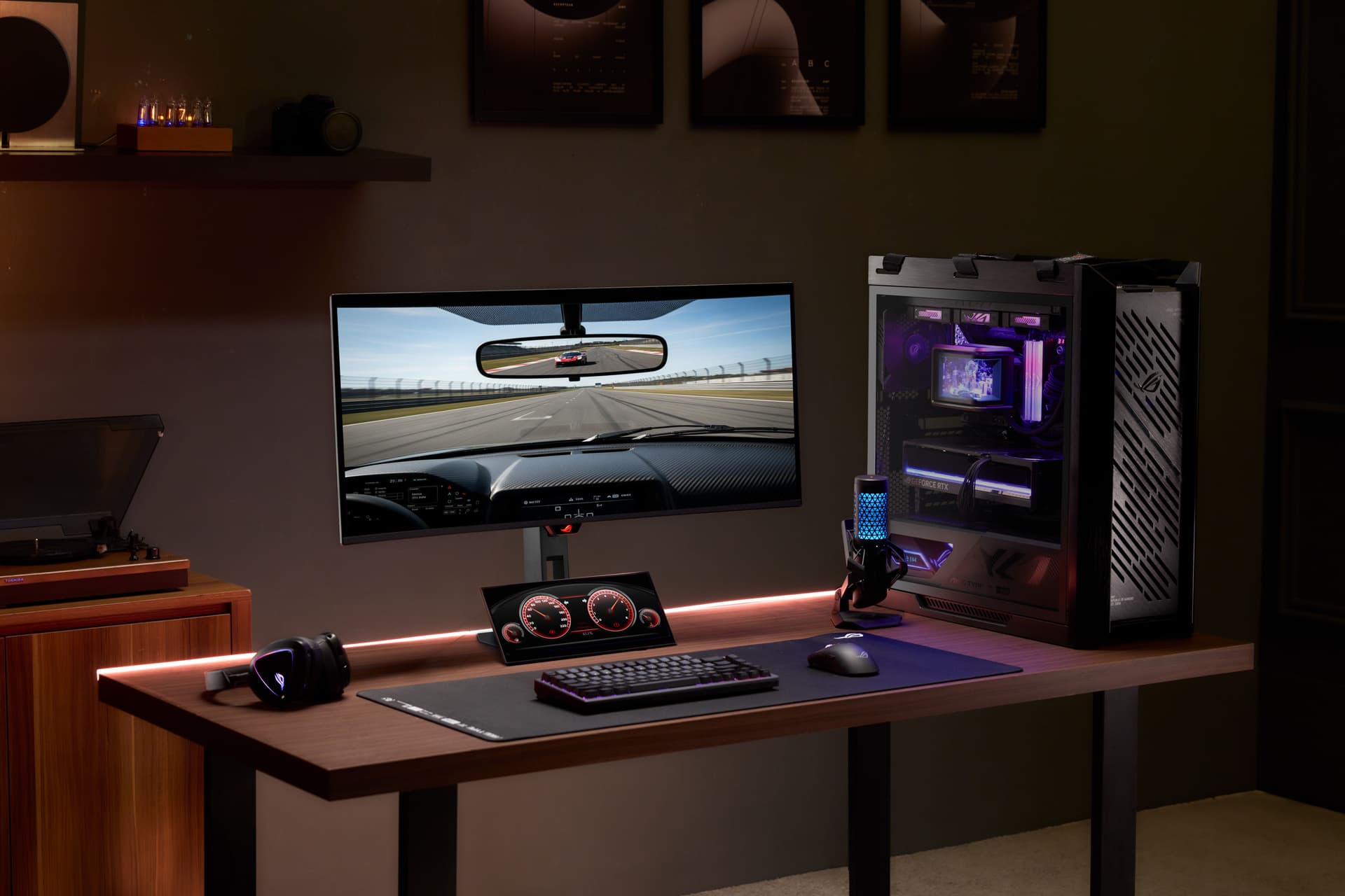 Asus unveils 34-inch OLED gaming monitor and secondary touchscreen display