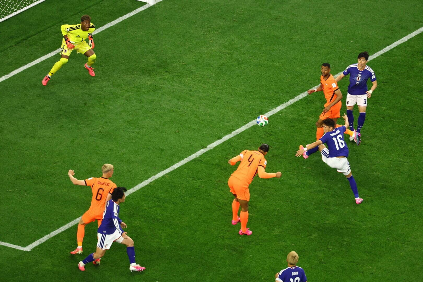 Van Dijk heads Netherlands ahead of Japan at World Cup opener