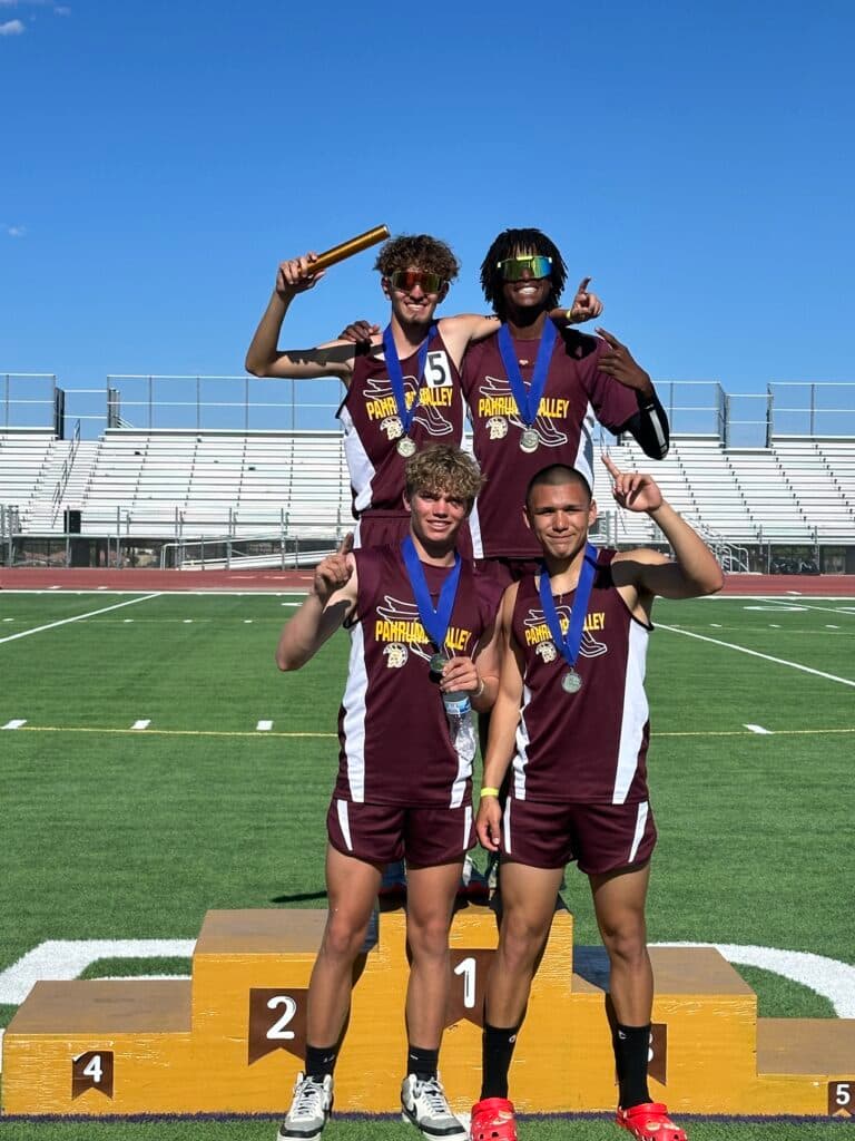 De Santiago sets three Pahrump Valley High School records