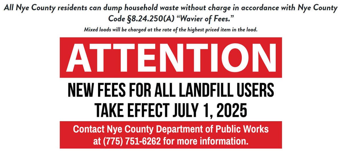 Nye County landfill fee rollback hearing delayed after notice issue