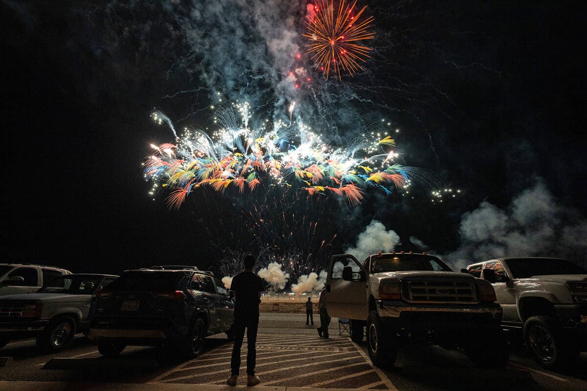 Pahrump Freedom Festival fireworks light up Ian Deutch Memorial Park