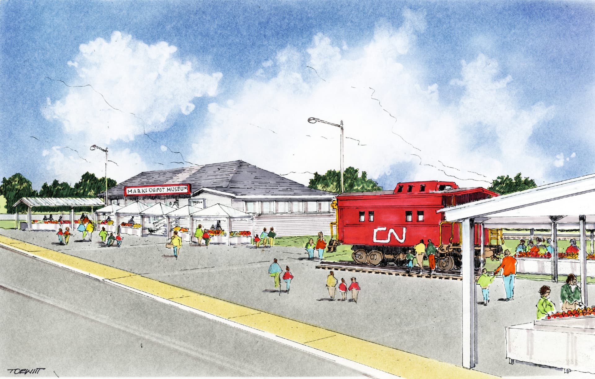 Historic Marks Depot to Become Farmers Market, Downtown Activity Hub