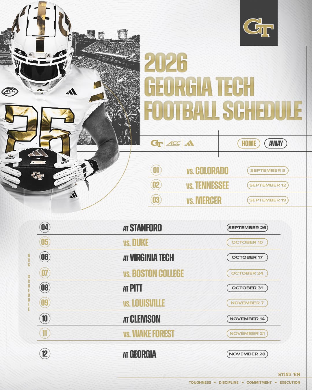 Mercer 2026 schedule features Georgia Tech trip, demanding SoCon slate