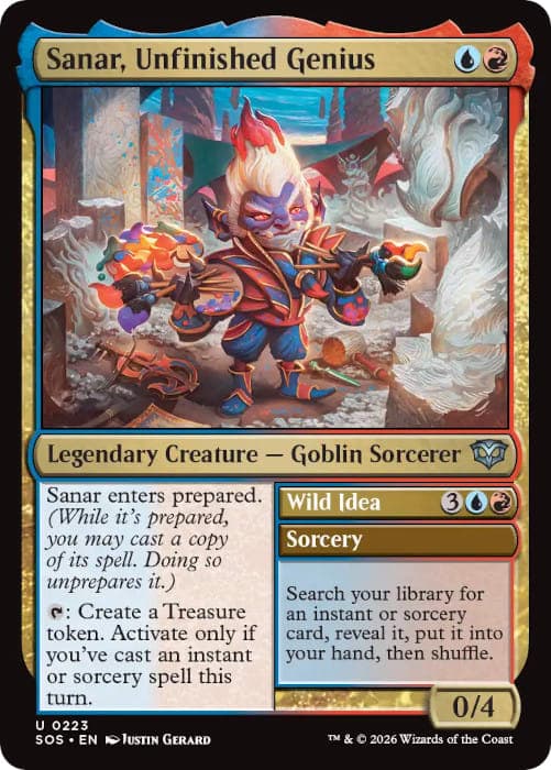 Sanar, Unfinished Genius pushes tight instant and sorcery deckbuilding