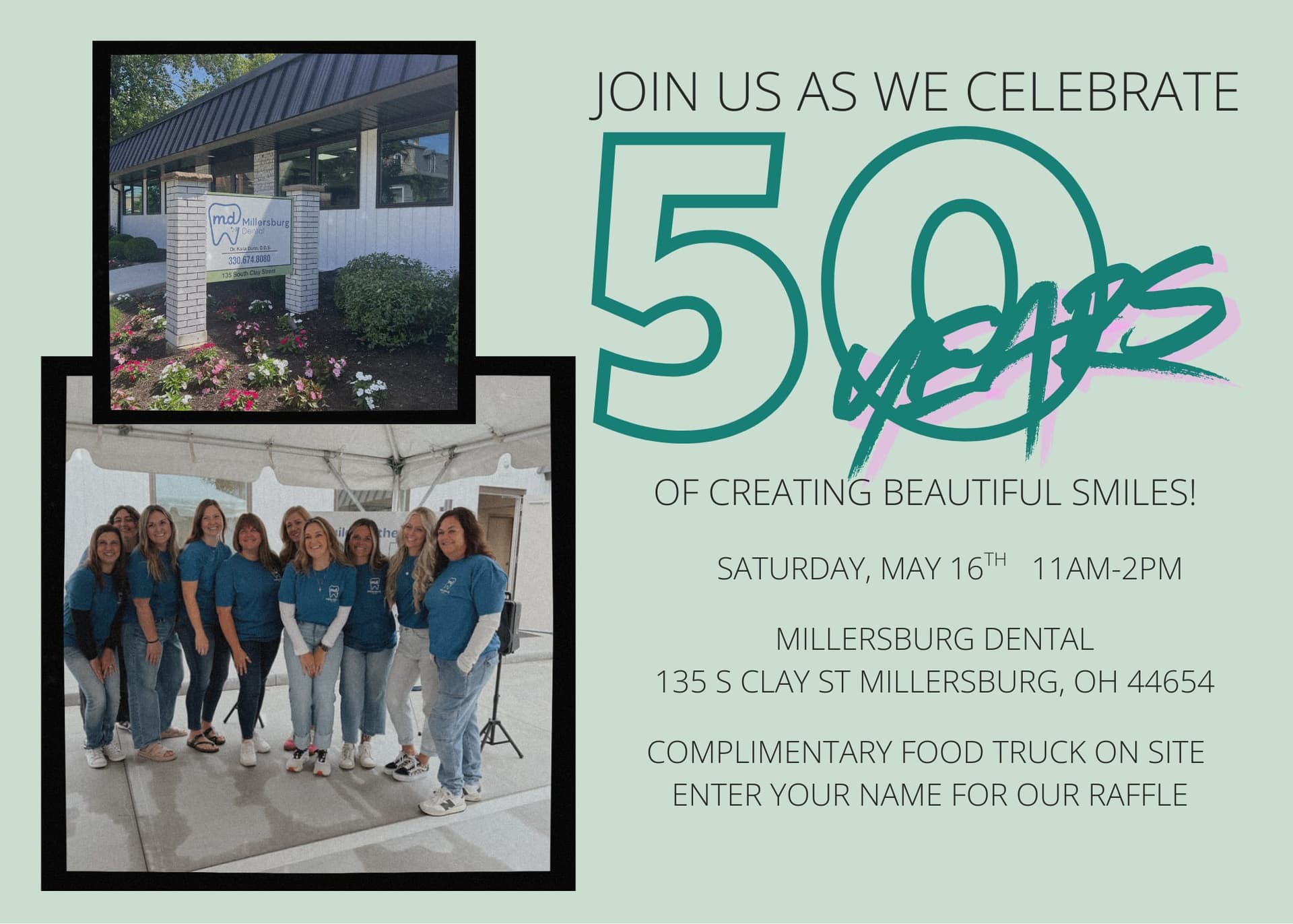Millersburg Dental marks 50 years with community celebration and raffle