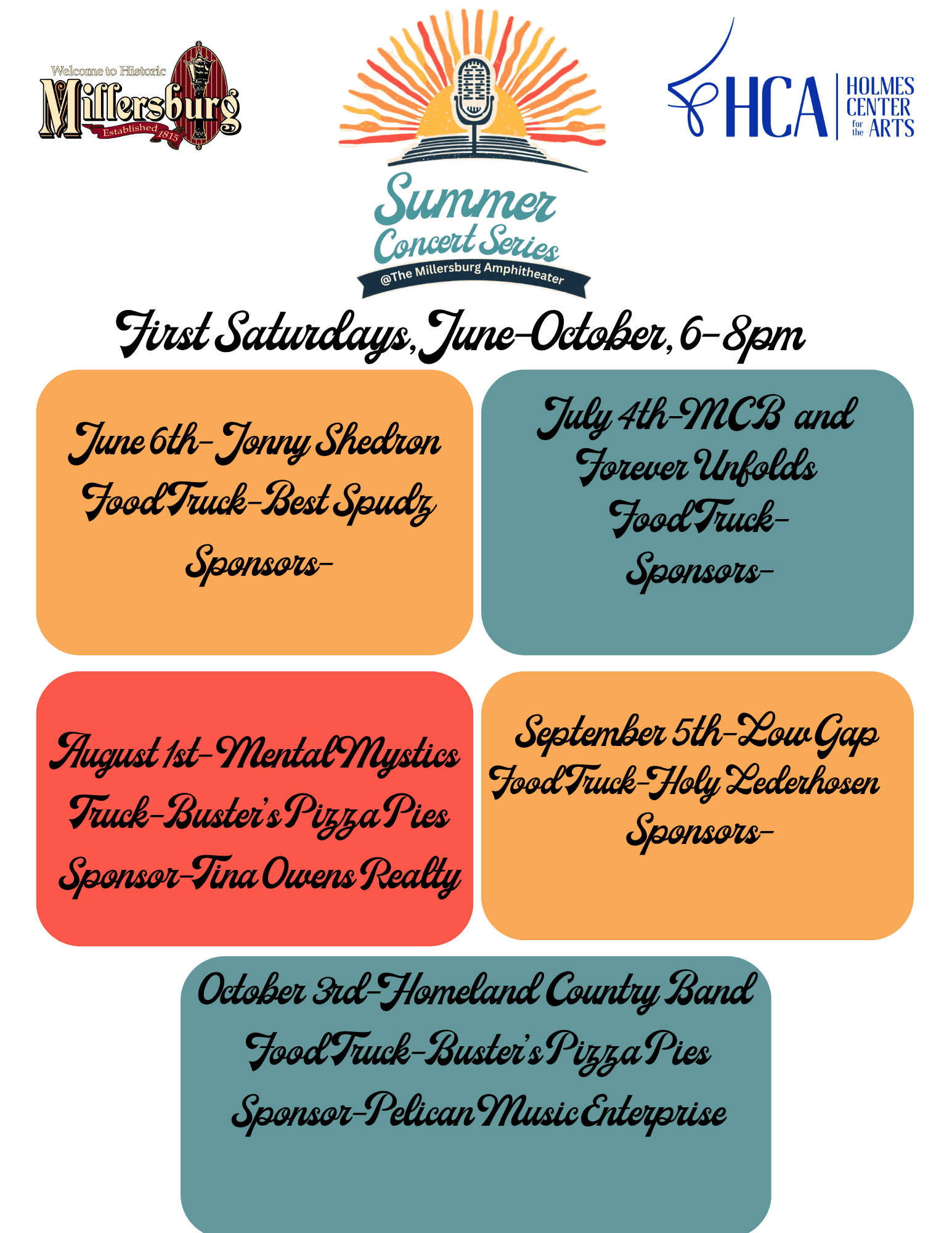 Millersburg amphitheater launches monthly summer concert series