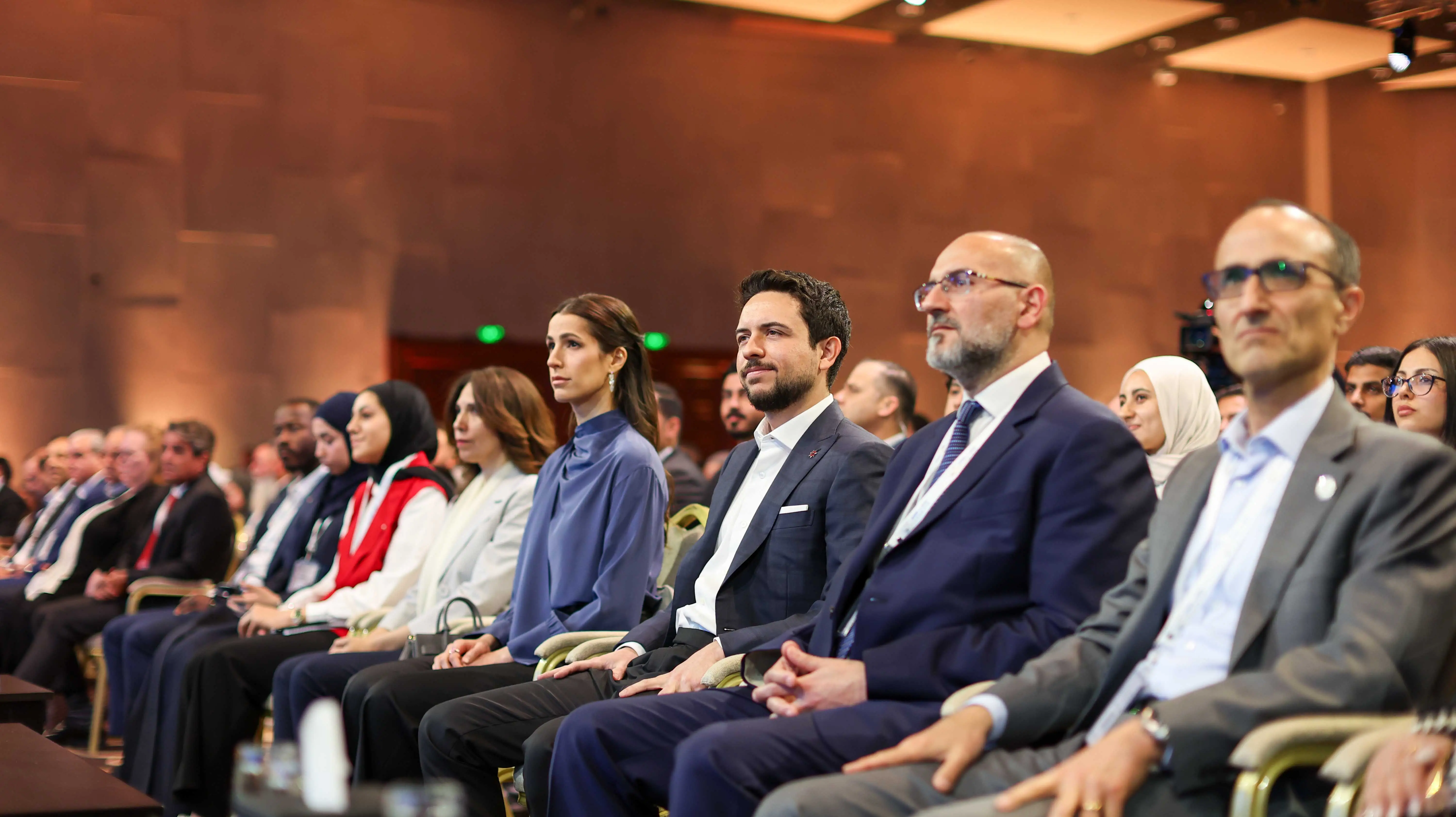 Princess Rajwa channels old money polish in Saint Laurent at Tawasol Forum