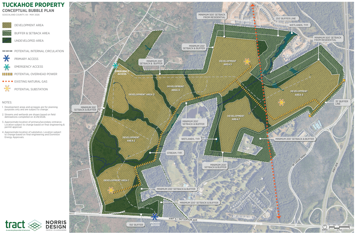 Developer files pre-application for 871-acre Goochland data center campus