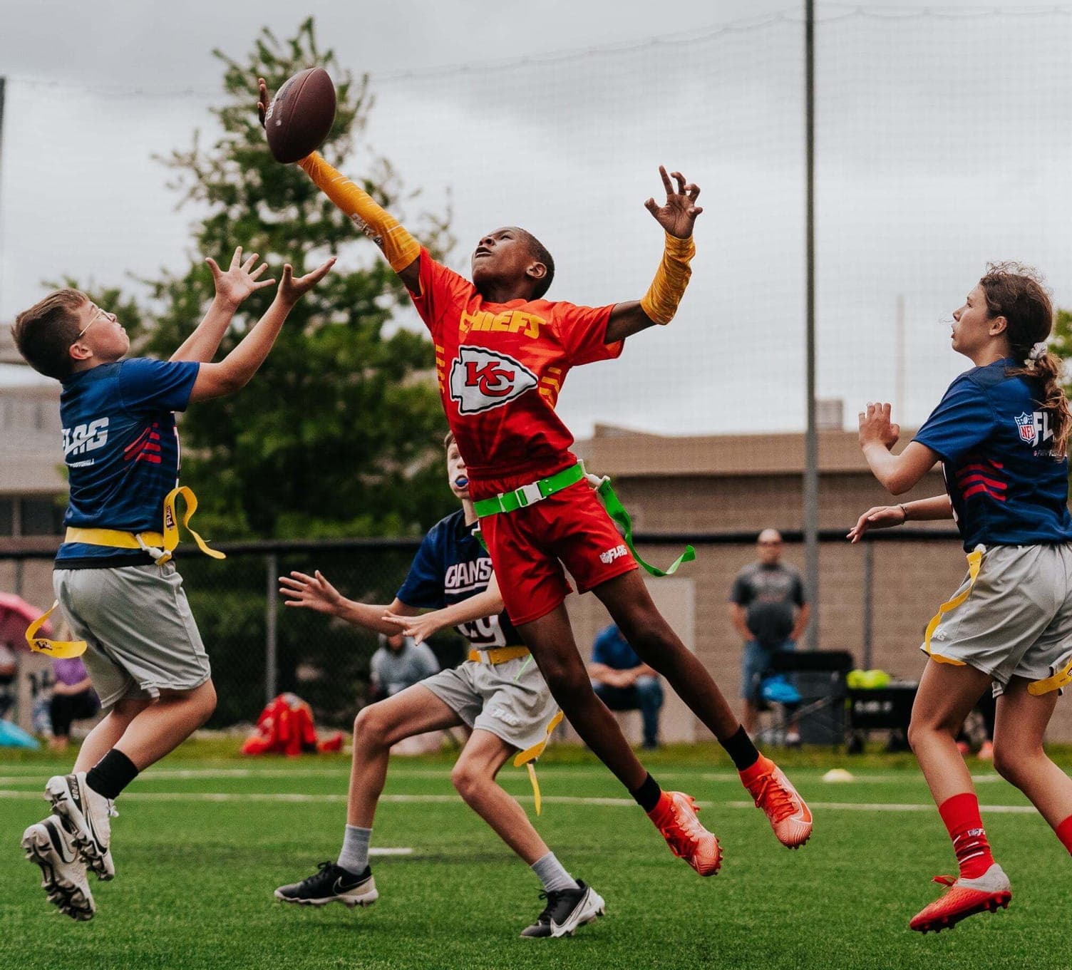 Jamestown youth flag football draws big Sunday crowds at Hansen Stadium