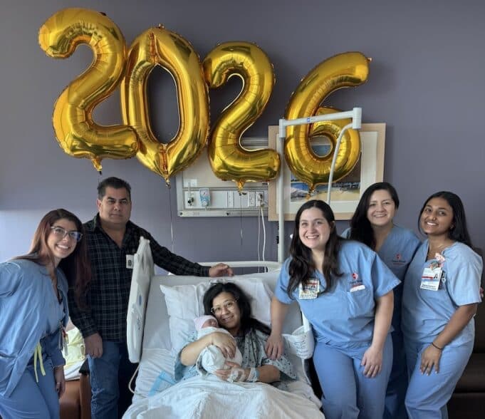 Riverhead Couple Welcomes First Baby of 2026 at Stony Brook