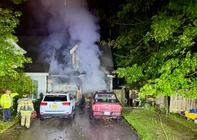 Flanders couple, dog escape early-morning house fire on East Street