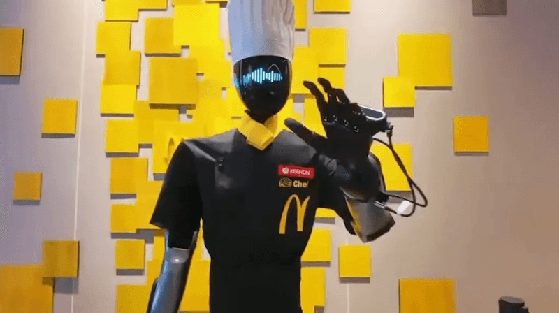 McDonald's Tests Humanoid and Wheeled Service Robots at Shanghai Location