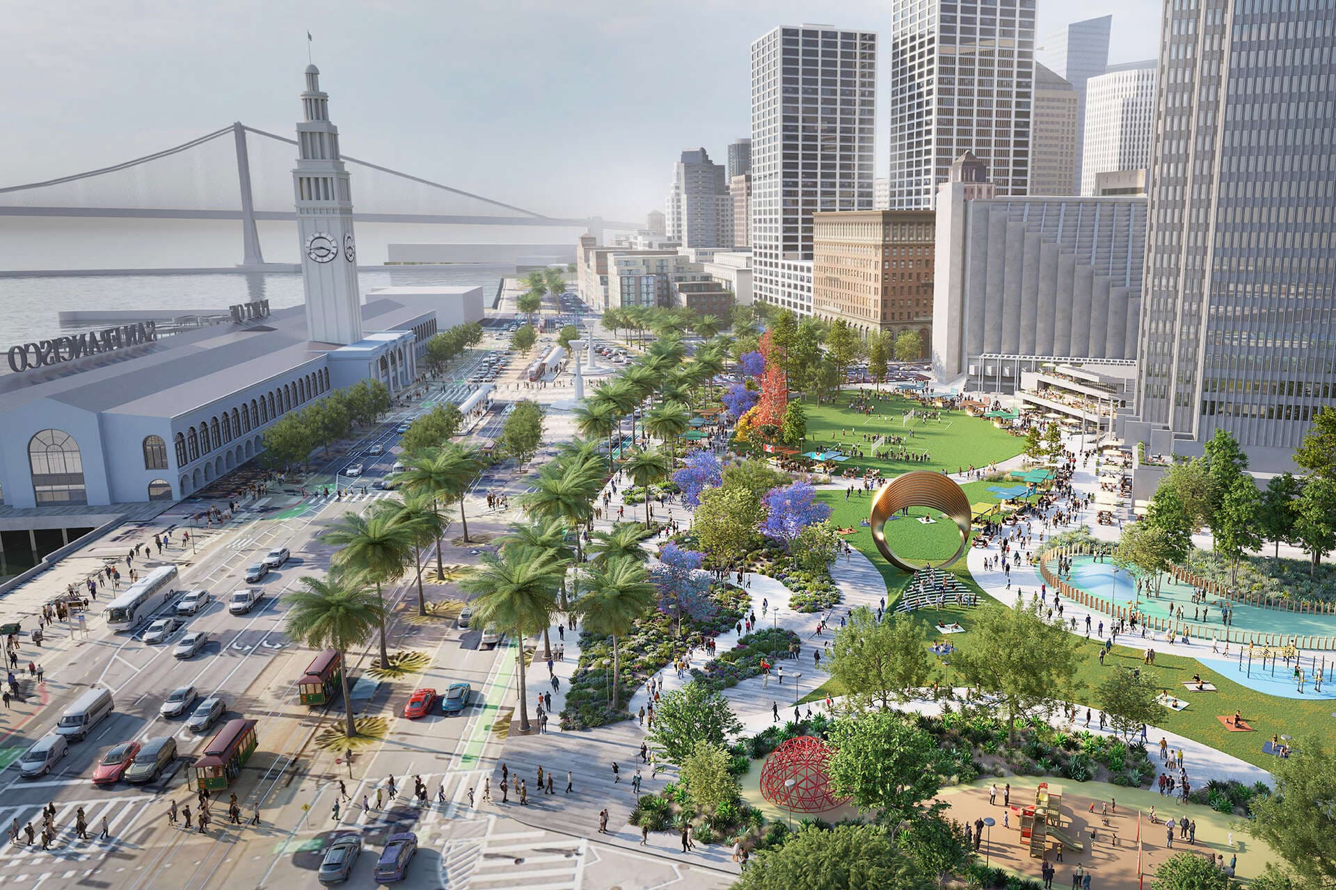 San Francisco approves $40 million Embarcadero Plaza redesign