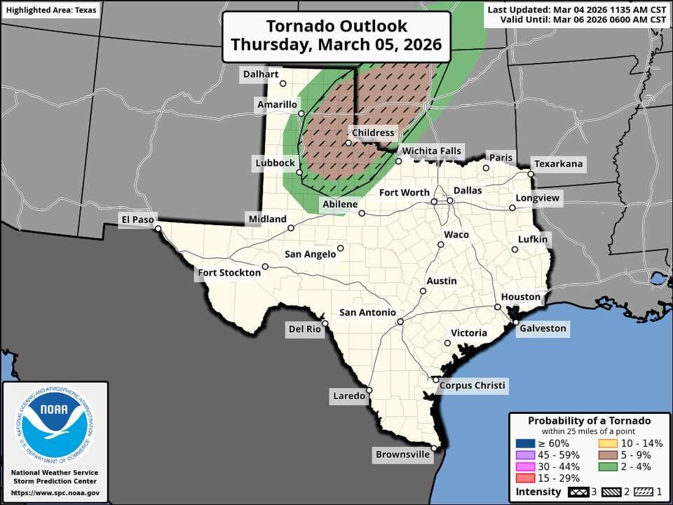 Texas County Emergency Management on Alert During Oklahoma Severe Weather Event