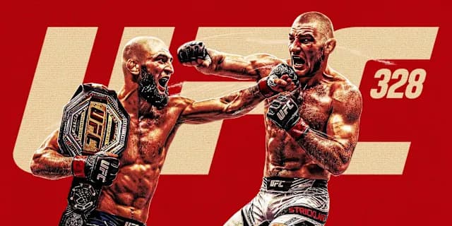 Chimaev defends middleweight title against Strickland at UFC 328 in Newark