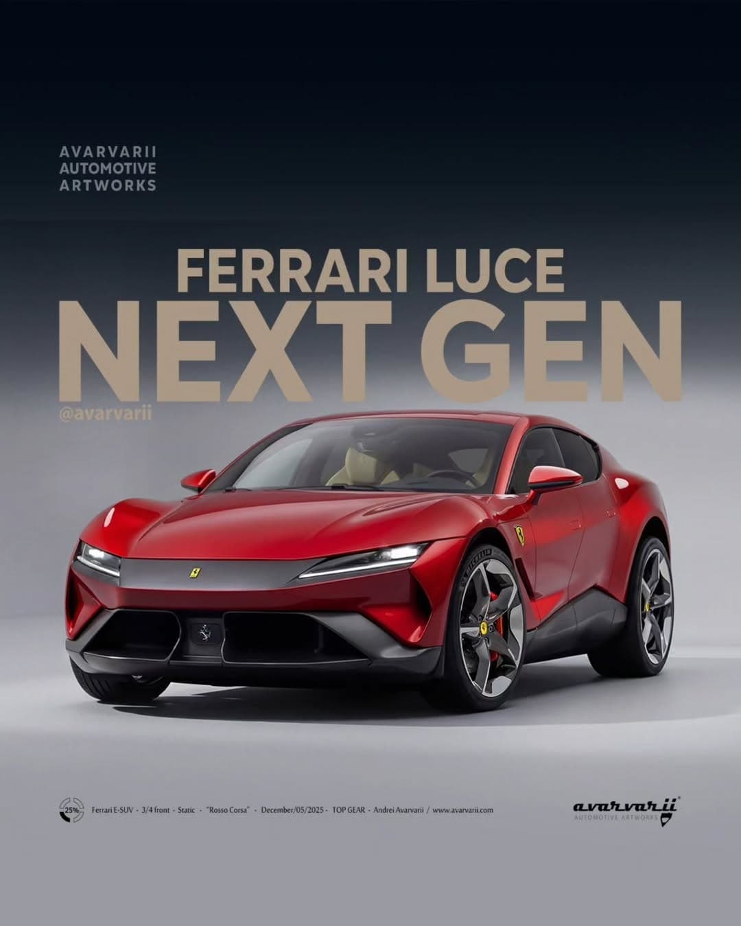 Ferrari unveils its first electric supercar, the Luce, in Rome