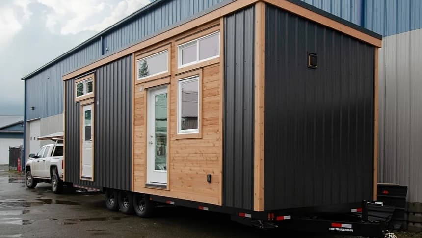 Rewild Homes' extra-wide Rose tiny home favors comfort over lofts