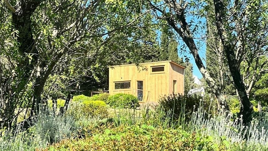 French tiny house in Provence showcases handcrafted timber charm