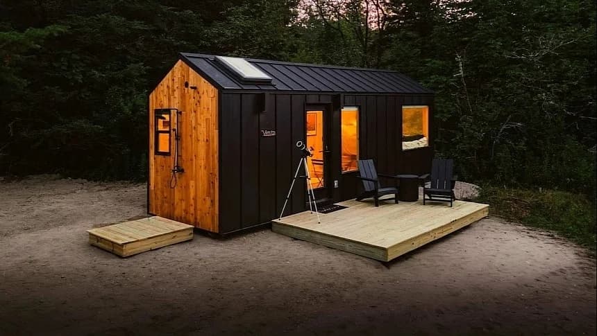 Vesta Nook blends Scandinavian design with playful tiny-house twists