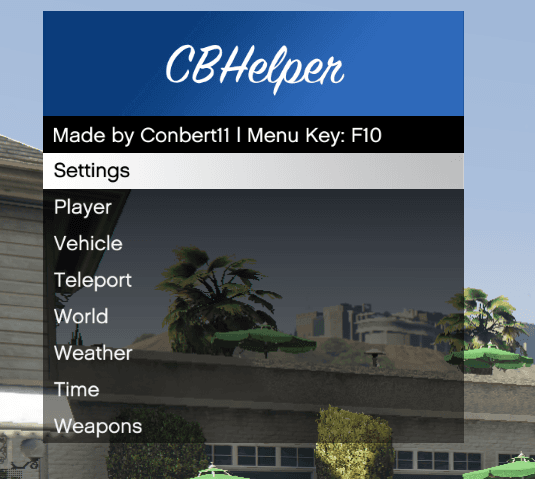 CBHelper 2.1.0 adds wanted level lock and armor refill