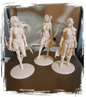 Fantasy Elve Warriors V1 STL Files Launch on Kickstarter