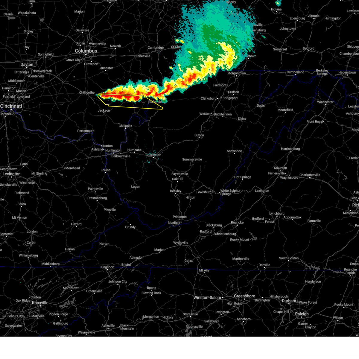 Severe thunderstorm warning in effect for Vinton County until 5:15 pm
