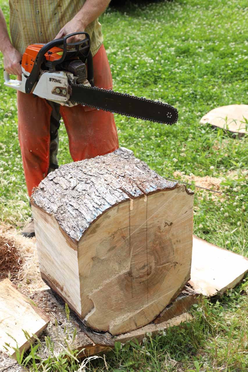 Northwest Washington Woodturners host chainsaw-to-bowl blank demo with Giovanni Monteferrante February 21