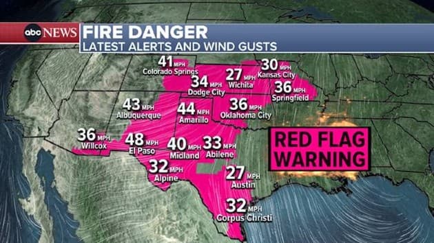 Nearly 50 Million Americans Face Dangerous Fire Weather Warnings This Weekend